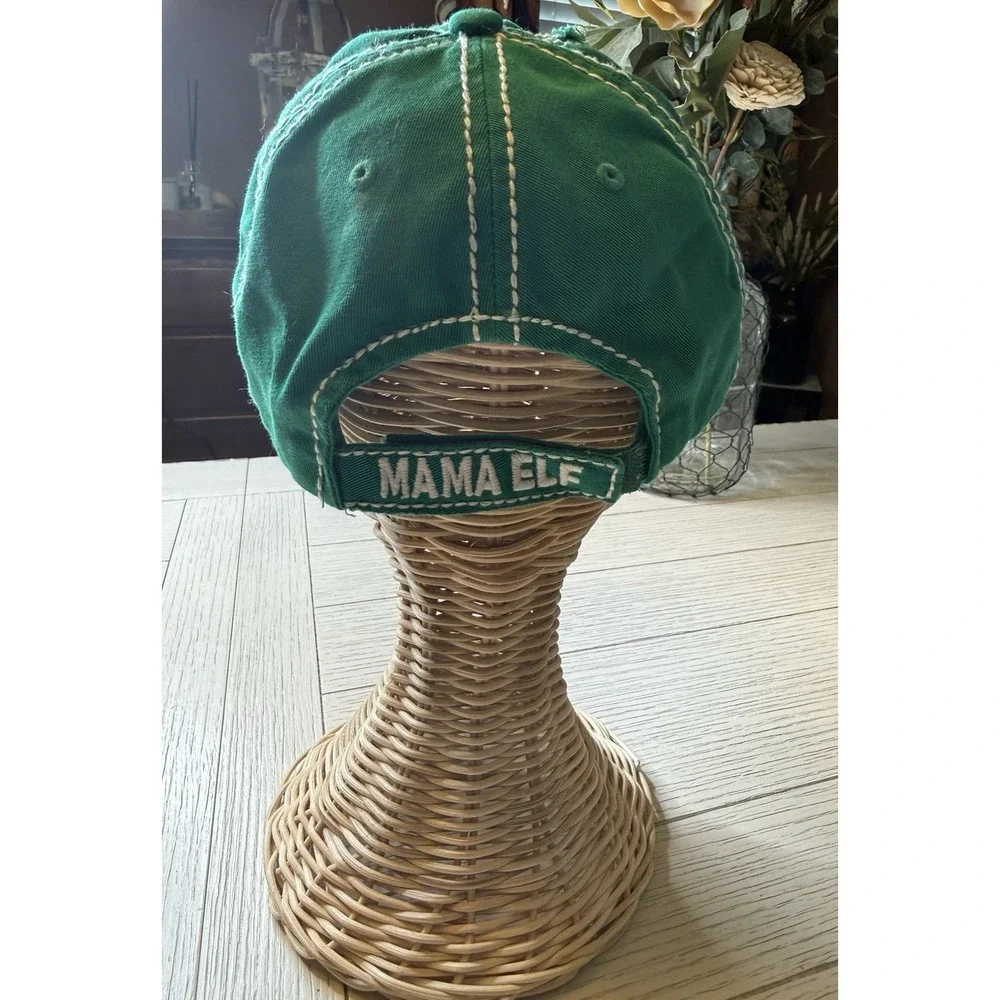 KBETHOS Christmas Holiday Mama Elf Washed Vintage Distressed‎ Baseball Cap Hat